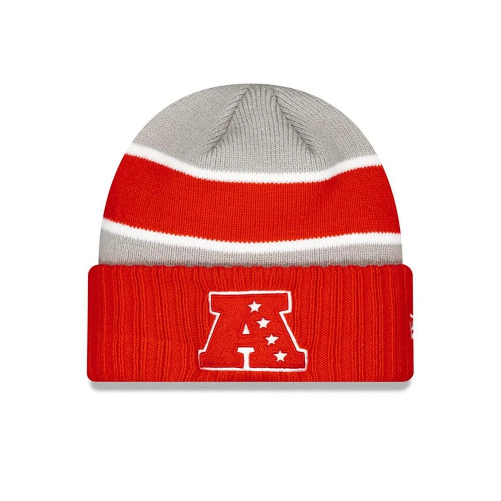 商品New Era|Men's Gray Cincinnati Bengals 2024 NFL Pro Bowl Cuffed Knit Hat,价格¥255,第4张图片详细描述