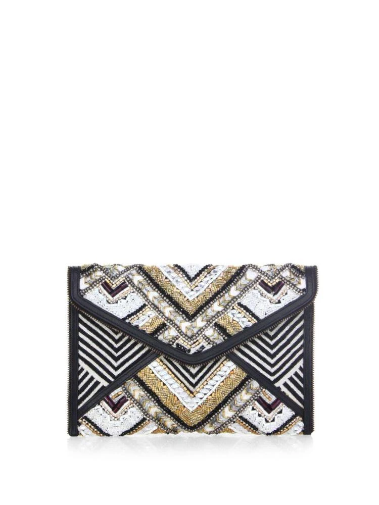 商品Rebecca Minkoff|Beaded Wonder Leo Clutch,价格¥435,第1张图片