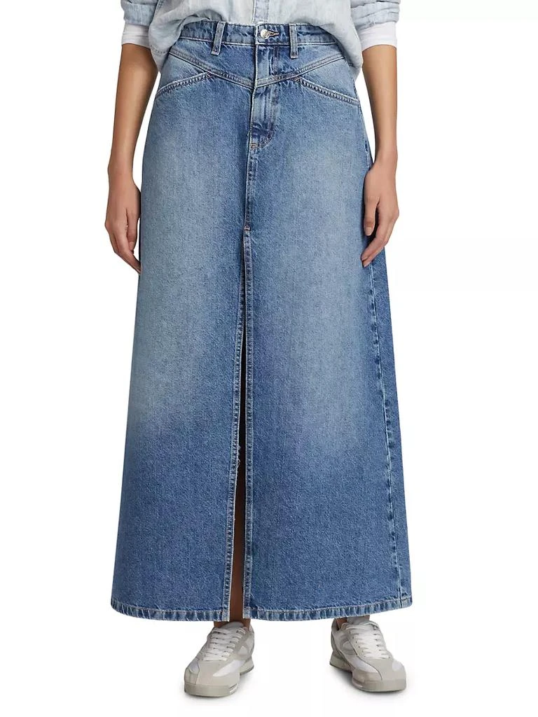 商品Free People|Come As You Are Denim Maxi Skirt,价格¥886,第3张图片详细描述