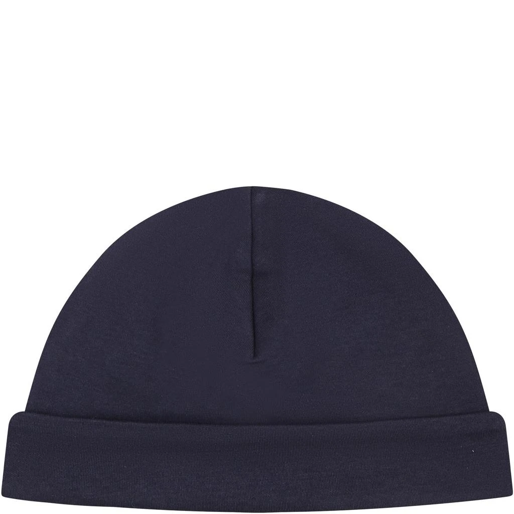 商品Hugo Boss|Blue Hat For Baby Boy With Logo,价格¥535,第2张图片详细描述