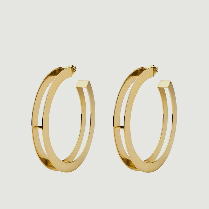 商品Miansai|Opus Hoop Earrings Gold Miansai,价格¥3109,第1张图片