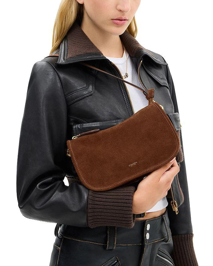 商品Coach|Suede Waverly Bag,价格¥1648,第2张图片详细描述