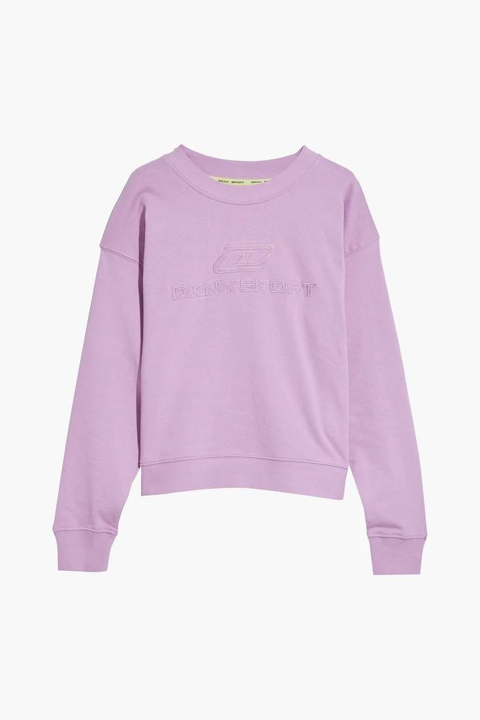 商品DKNY|Embroidered cotton-fleece sweatshirt,价格¥135,第1张图片