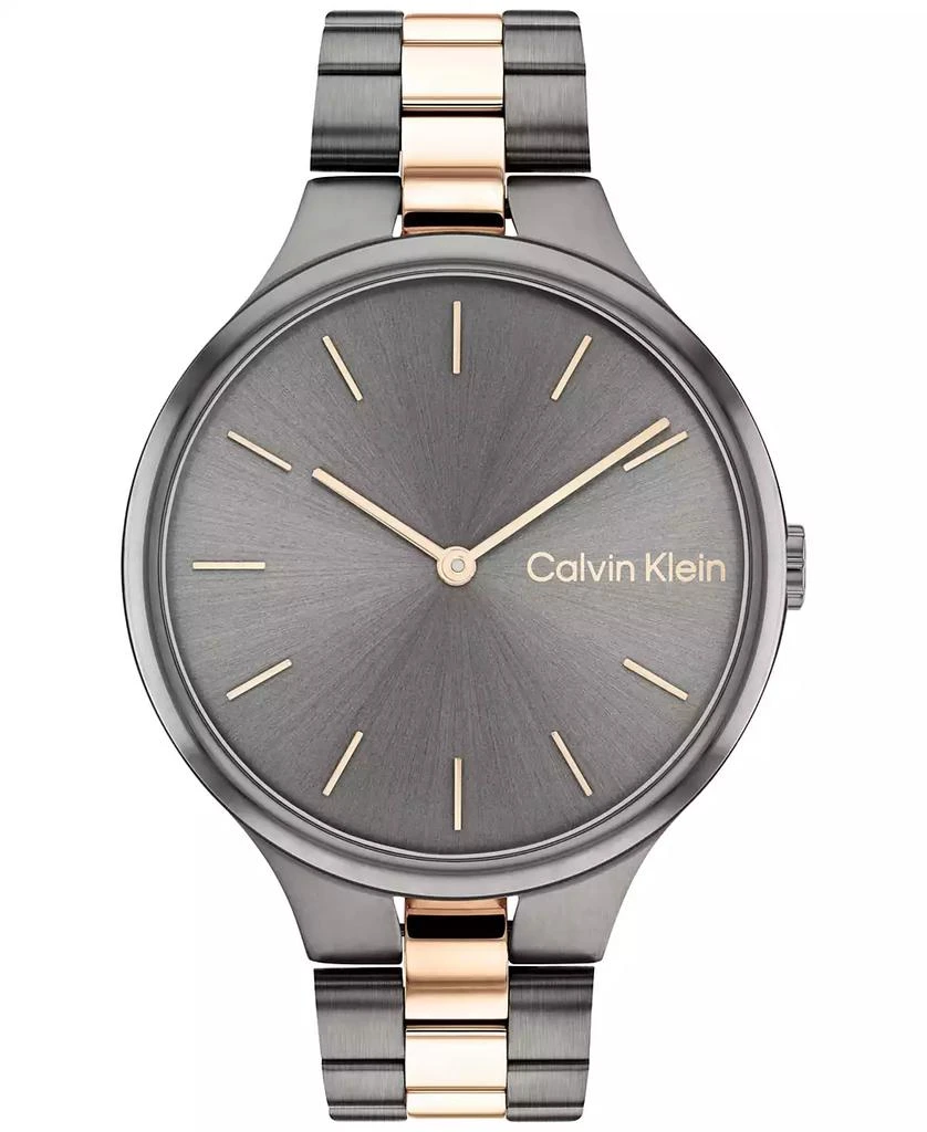 商品Calvin Klein|Two-Tone Bracelet Watch 38mm,价格¥859,第1张图片