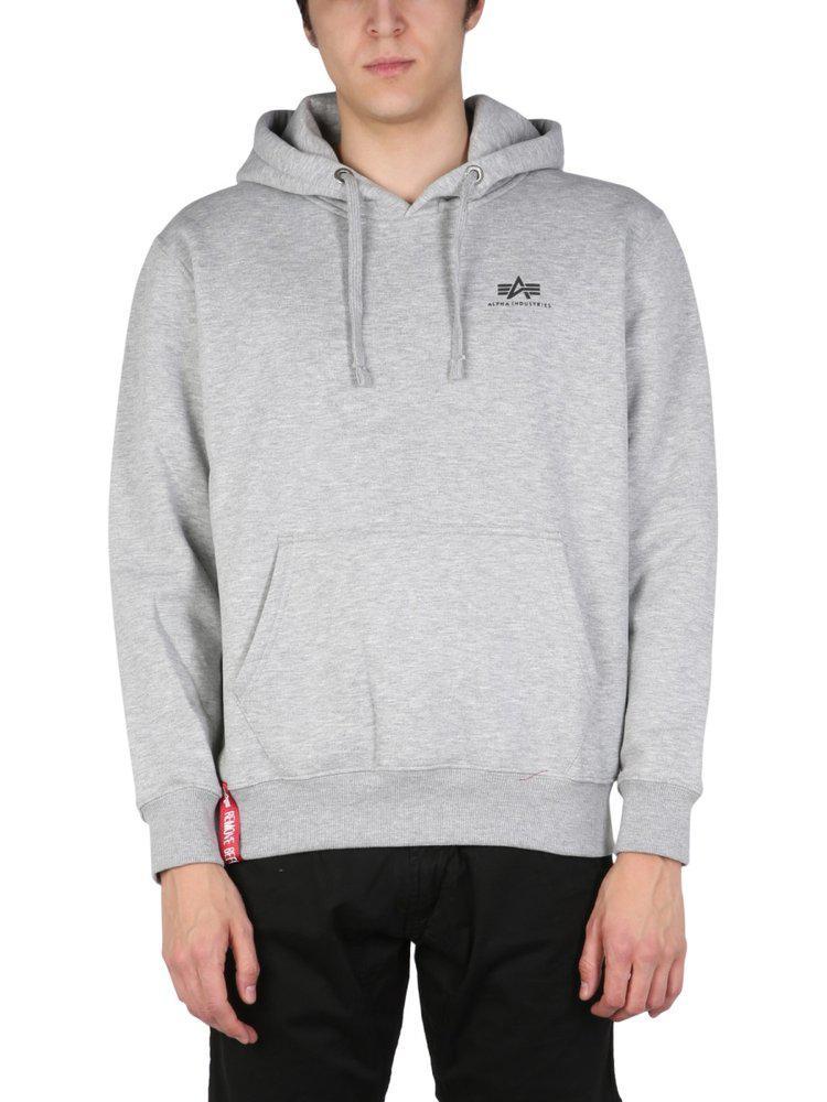 商品Alpha Industries|Alpha Industries Logo Print Drawstring Hoodie,价格¥323,第1张图片