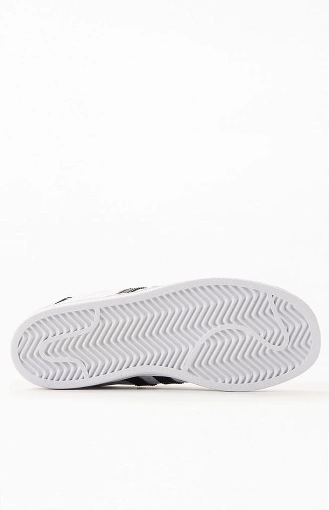 商品Adidas|Kids White & Black Superstar Shoes,价格¥537,第4张图片详细描述