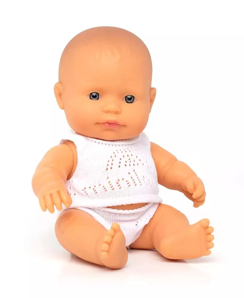 商品MINILAND|8.75" Newborn Baby Doll Caucasian Boy Set, 3 Piece,价格¥209,第1张图片