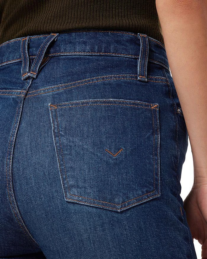 商品Hudson|Harlow High Rise Ankle Straight Leg Jeans in Meadow,价格¥482,第4张图片详细描述