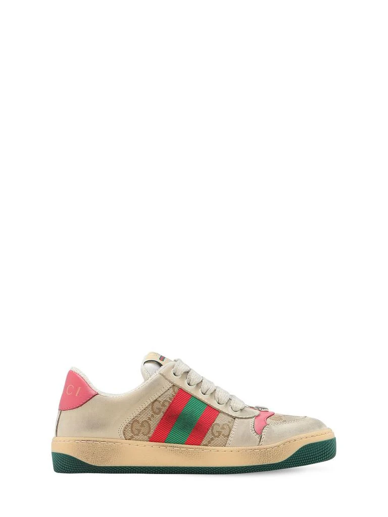 商品Gucci|Screener Web & Gg Sneakers,价格¥4296,第1张图片