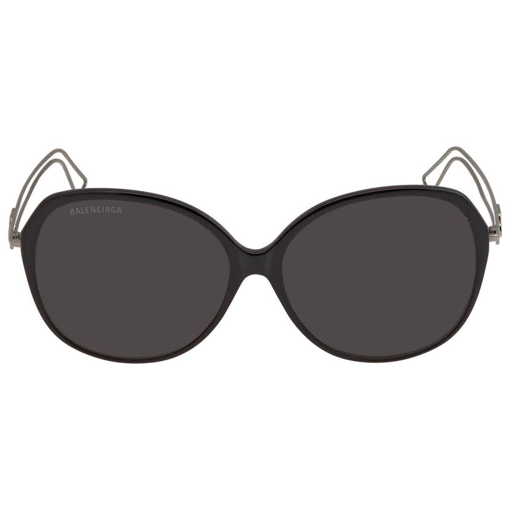 Balenciaga Grey Ladies Sunglasses BB0058SK 001 59商品第2张图片规格展示