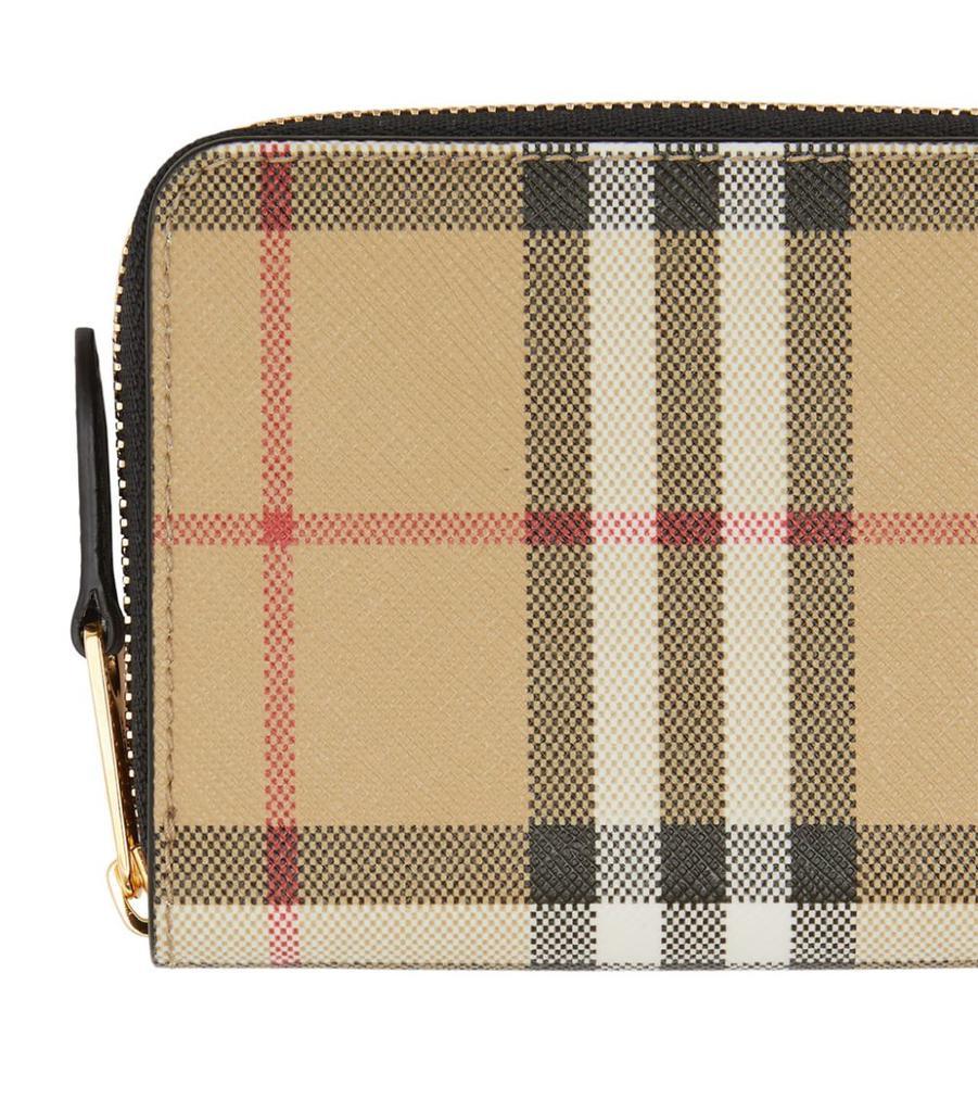 商品Burberry|Small Vintage Check Zip-Around Wallet,价格¥2585,第7张图片详细描述