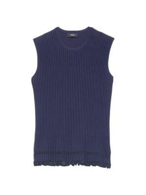 商品Theory|Ottoman Sleeveless Top,价格¥659,第3张图片详细描述
