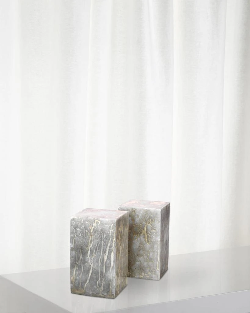 商品Jamie Young|Slab Rectangle Bookends in Silver and Gold, Set of 2,价格¥1607,第1张图片