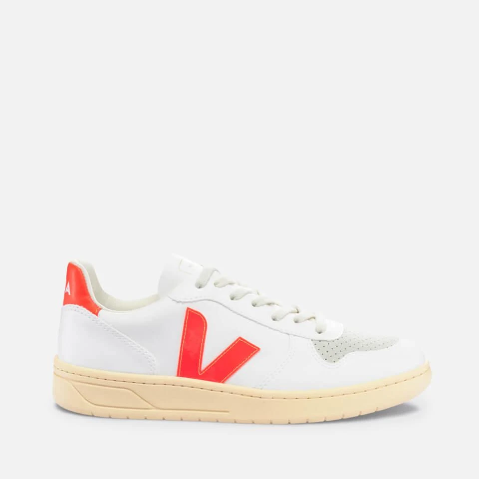 商品Veja|VEJA WOMEN’S V-10 FAUX LEATHER AND SUEDE TRAINERS,价格¥592,第1张图片