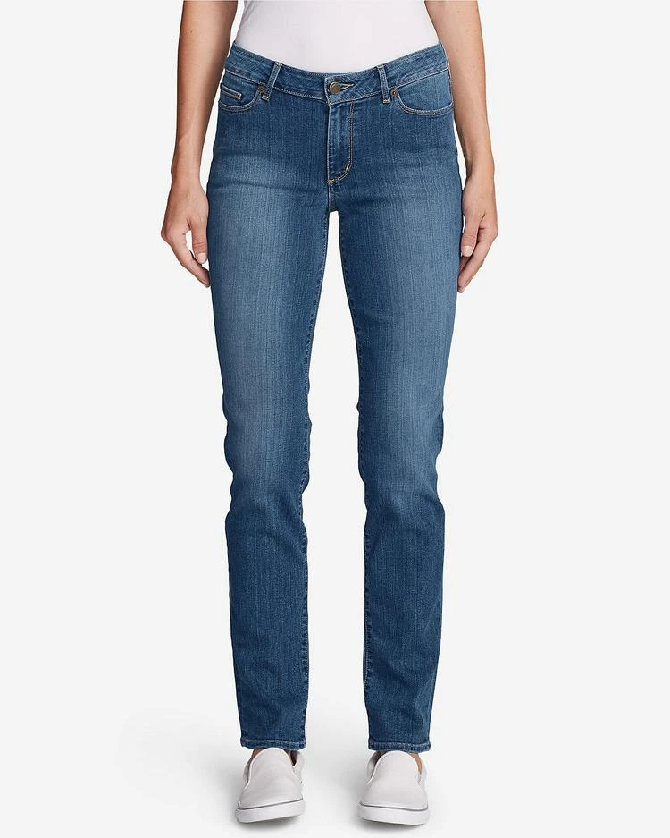 商品Eddie Bauer|Women's StayShape Straight Leg Jeans - Slightly Curvy 直筒牛仔裤,价格¥521,第1张图片