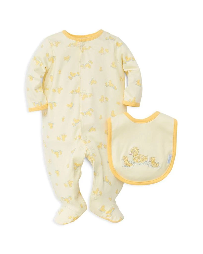 商品Little Me|Unisex Little Ducks Footie & Bib Set - Baby,价格¥112,第1张图片