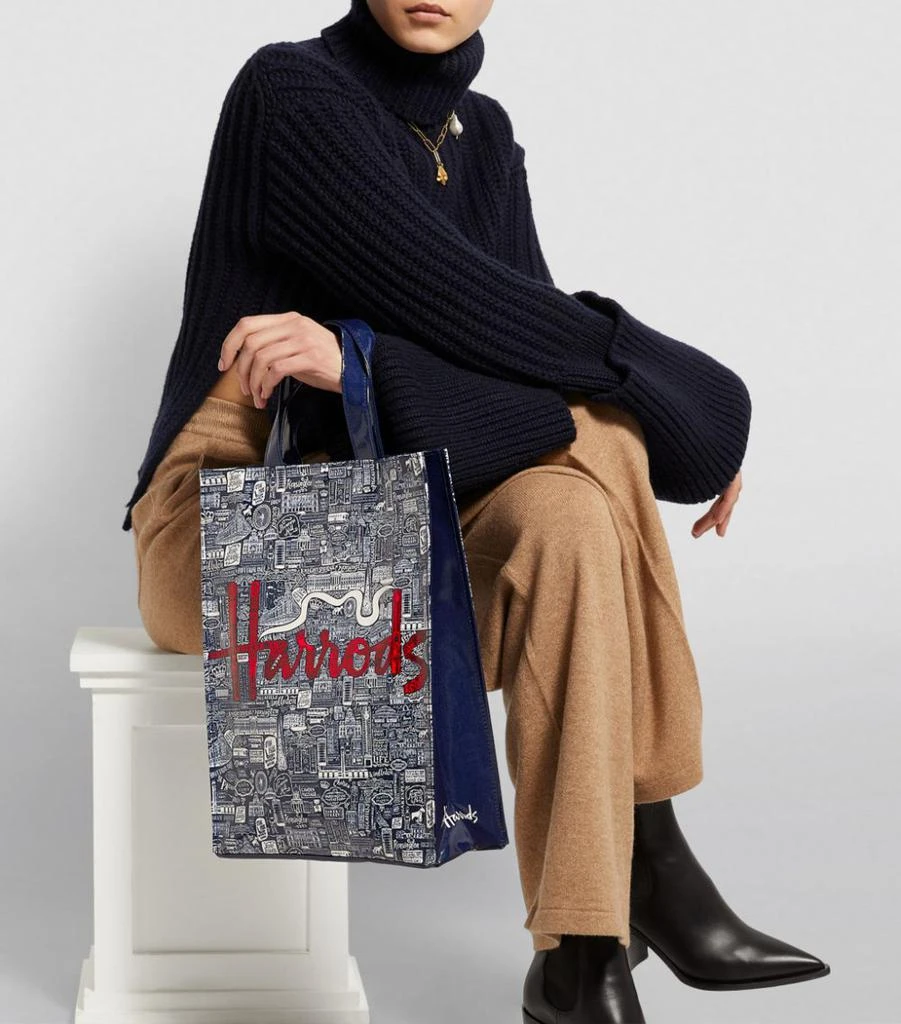 商品Harrods|Medium Picture Font Shopper Bag,价格¥371,第1张图片