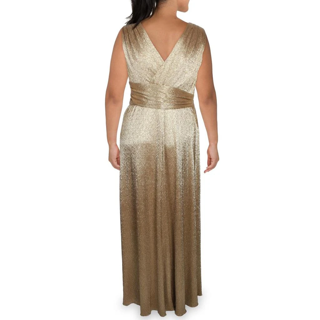 商品Ralph Lauren|Lauren Ralph Lauren Womens Metallic Maxi Evening Dress,价格¥449,第2张图片详细描述