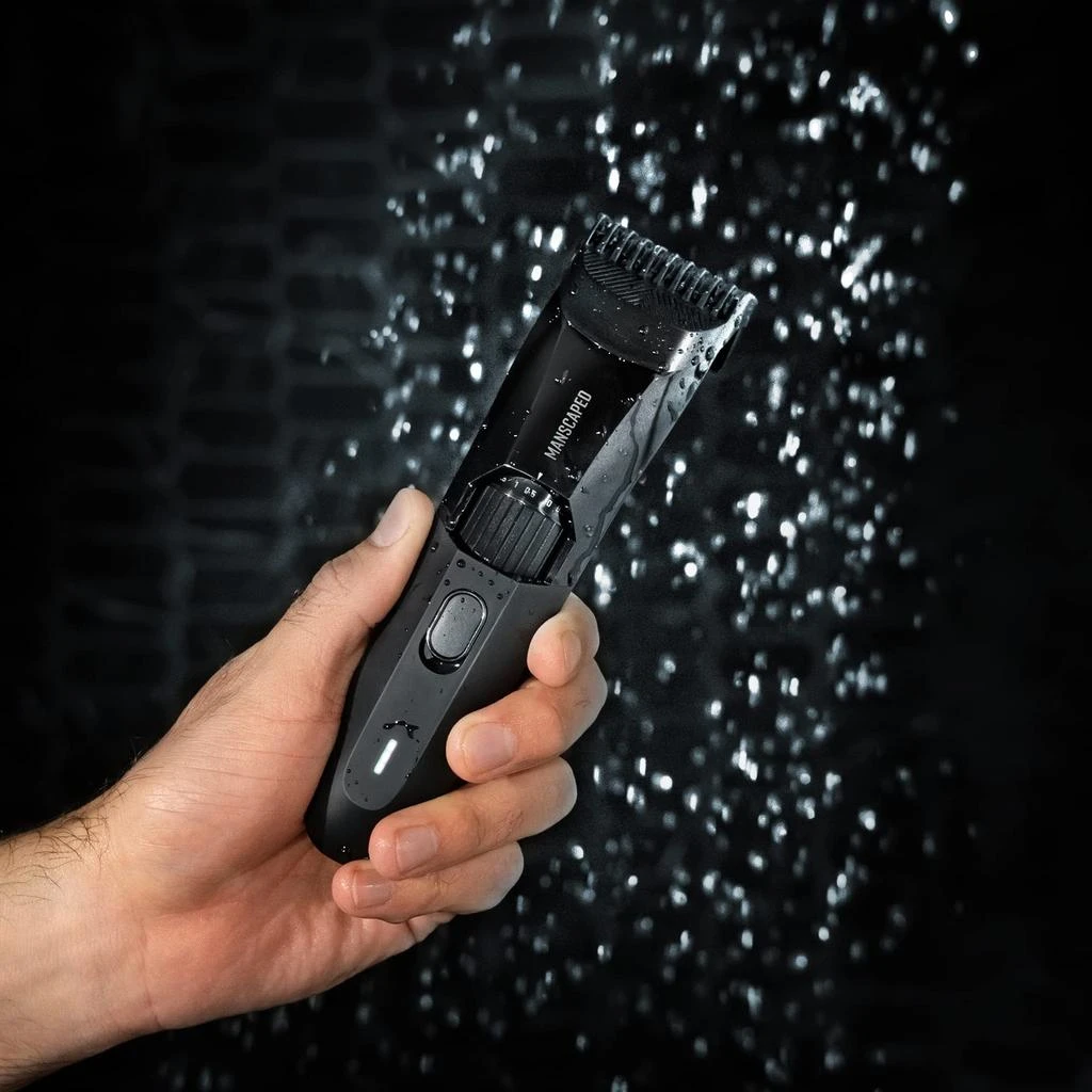 MANSCAPED® The Beard Hedger® Premium Men's Beard Trimmer, 20 Length Adjustable Blade Wheel, Stainless Steel T-Blade for Precision Facial Hair Trimming, Cordless Waterproof Wet/Dry Clipper 商品
