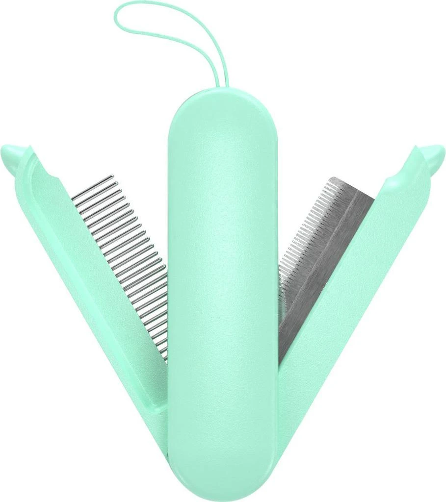 商品Pet Life|'JOYNE' Multi-Functional 2-in-1 Swivel Travel Grooming Comb and Deshedder,价格¥175,第4张图片详细描述
