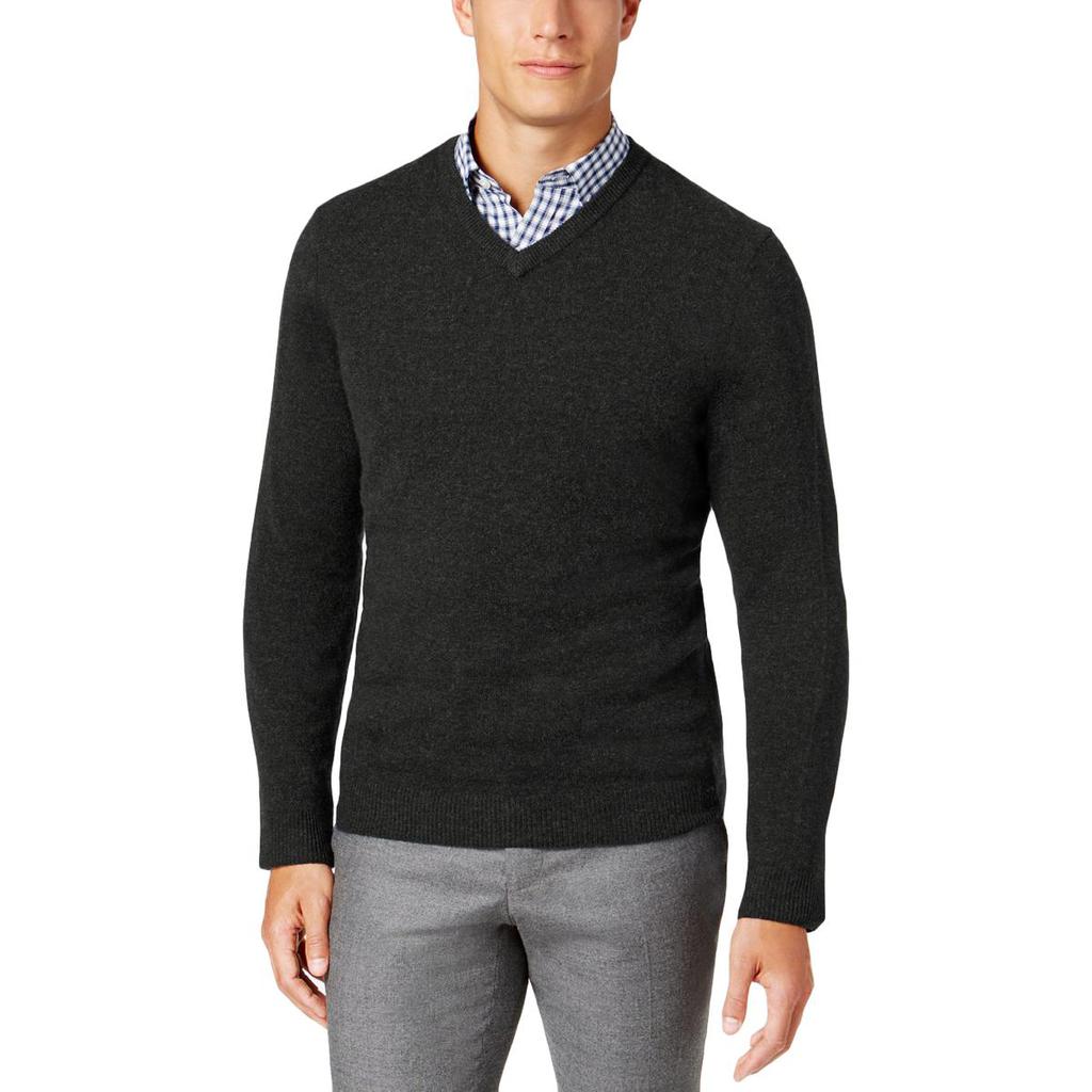 Club Room Mens Cashmere Pullover V-Neck Sweater商品第1张图片规格展示