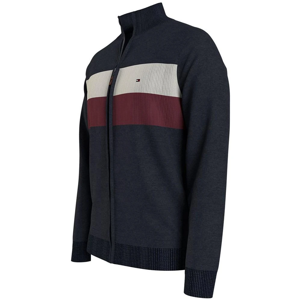 商品Tommy Hilfiger|Men's Colorblocked Stripe Full-Zip Sweater,价格¥267,第3张图片详细描述