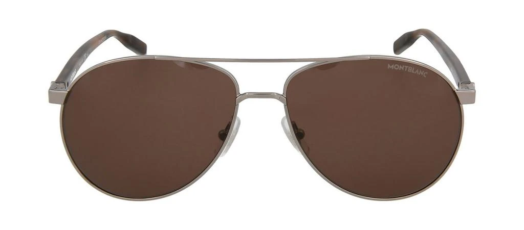 商品MontBlanc|Montblanc MB0054S 003 Aviator Sunglasses,价格¥779,第1张图片