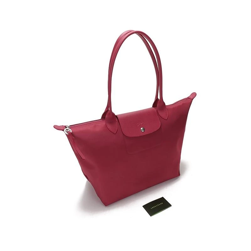 商品[国内直发] Longchamp|珑骧 LONGCHAMP 奢侈品 女士ROSEAU系列中号黑色小牛皮鳄鱼纹手提斜挎包 10058 HTS 001送女友礼物,价格¥3024,第15张图片详细描述