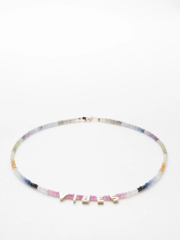 The Good Vibes sapphire & 14kt gold necklace 商品