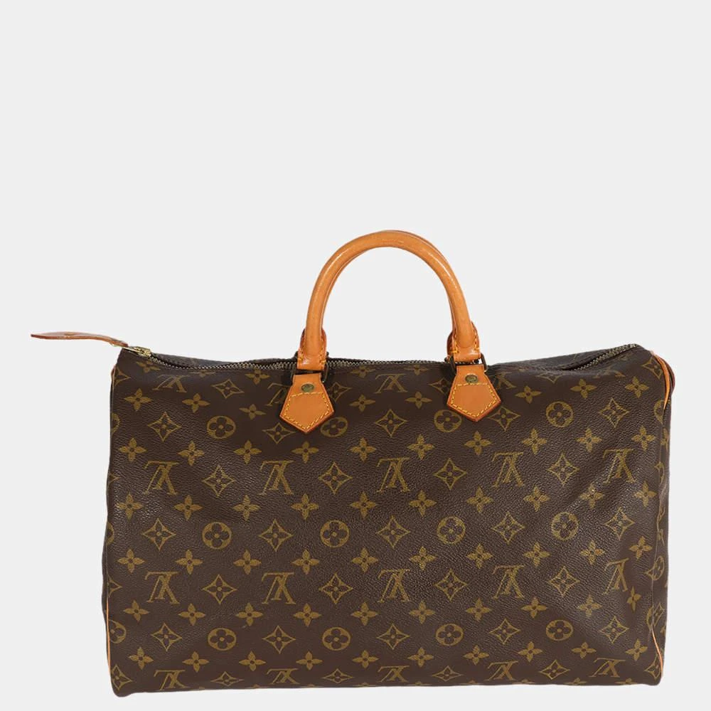 商品[二手商品] Louis Vuitton|Louis Vuitton Brown Vintage Monogram Canvas Speedy 40 Satchel Bag,价格¥8147,第3张图片详细描述