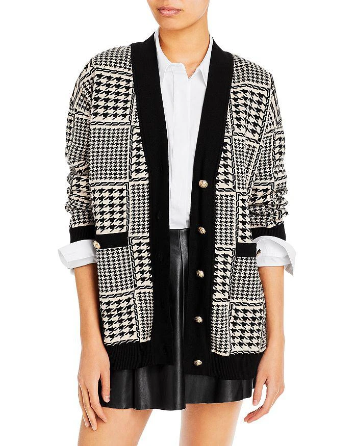 商品Sandro|Gassin Houndstooth Cardigan - 150th Anniversary Exclusive,价格¥1553,第2张图片详细描述