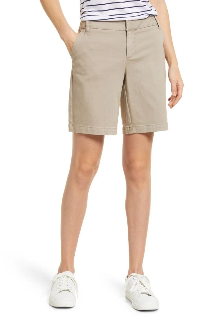 商品Caslon|Women's 9-Inch Stretch Cotton Twill Shorts,价格¥129,第1张图片