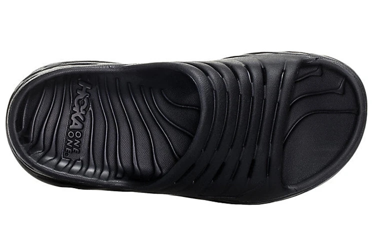 商品[国内直发] Hoka One One|Ora Recovery Slide纯色厚底 防滑一字拖鞋 男女同款 黑色,价格¥522,第5张图片详细描述