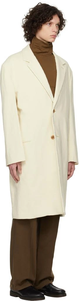 商品Lemaire|Off-White Chesterfield Coat,价格¥2421,第2张图片详细描述