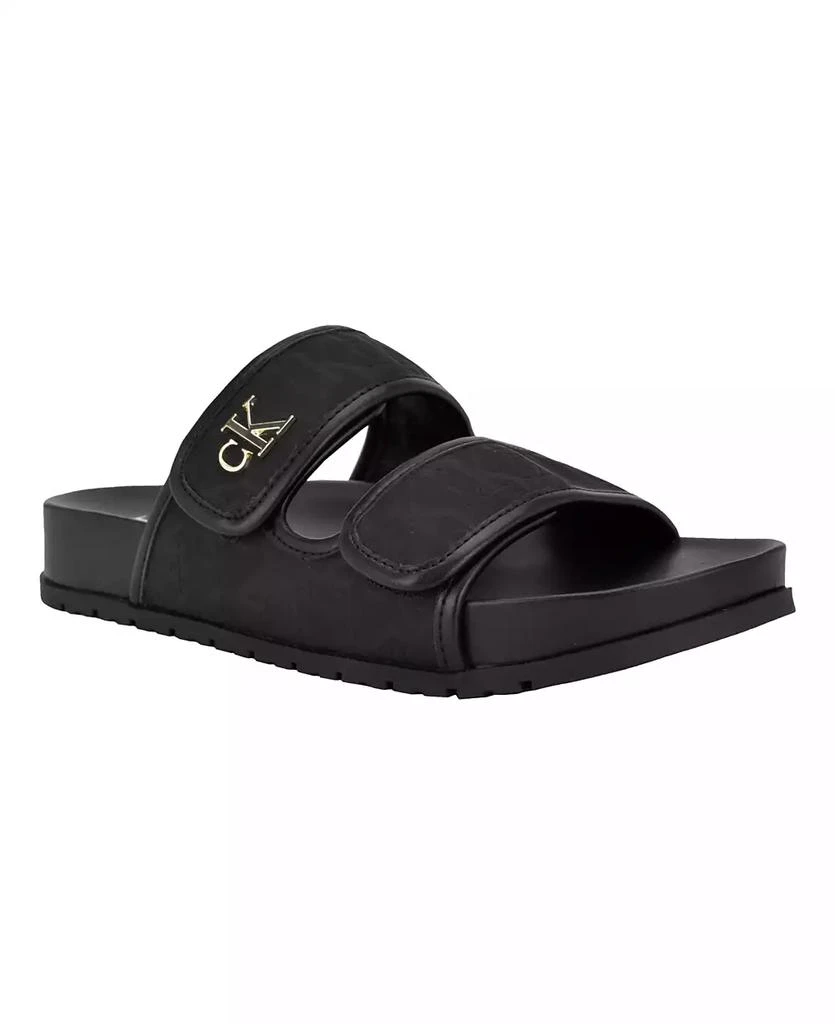 商品Calvin Klein|Women's Linora Slip-On Flat Sandals,价格¥375,第1张图片