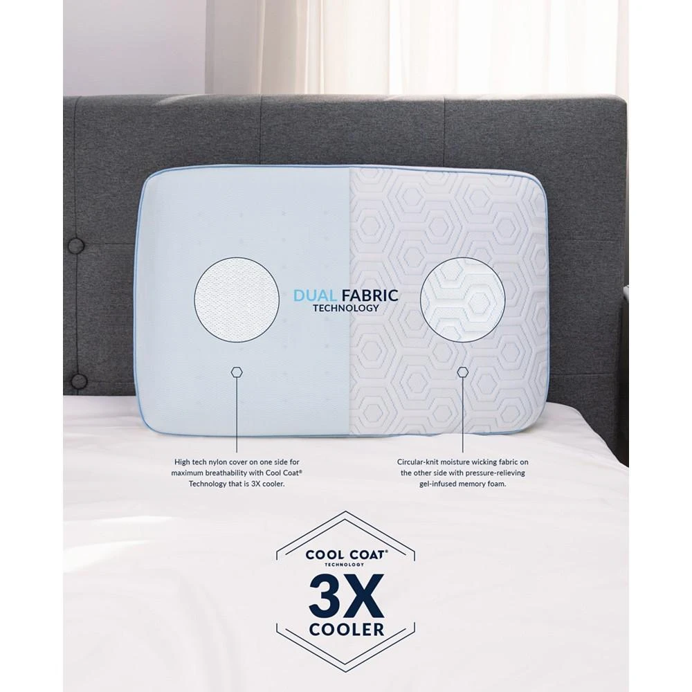 商品SensorGel|Arctic Gusset Gel-Infused Memory Foam Pillow with Cool Coat Technology - Oversized,价格¥519,第1张图片