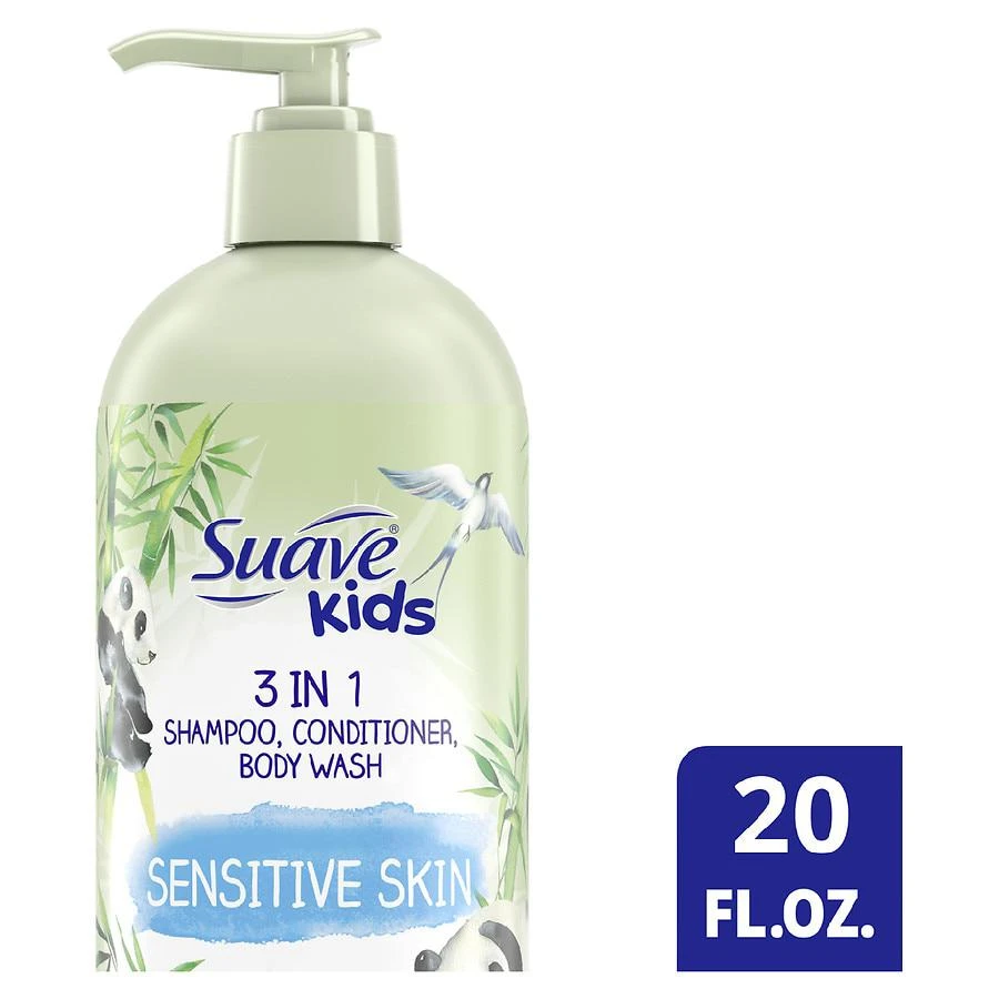 商品Suave|Naturals 3 in 1 Shampoo, Conditioner, Body Wash Sensitive Skin Sensitive Skin,价格¥38,第3张图片详细描述