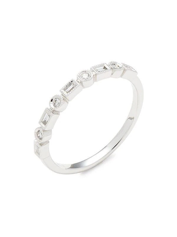 商品Saks Fifth Avenue|14K White Gold & 0.14 TCW Diamond Ring,价格¥2915,第1张图片