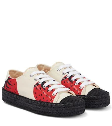 商品JW Anderson|Printed canvas espadrilles,价格¥1583,第1张图片