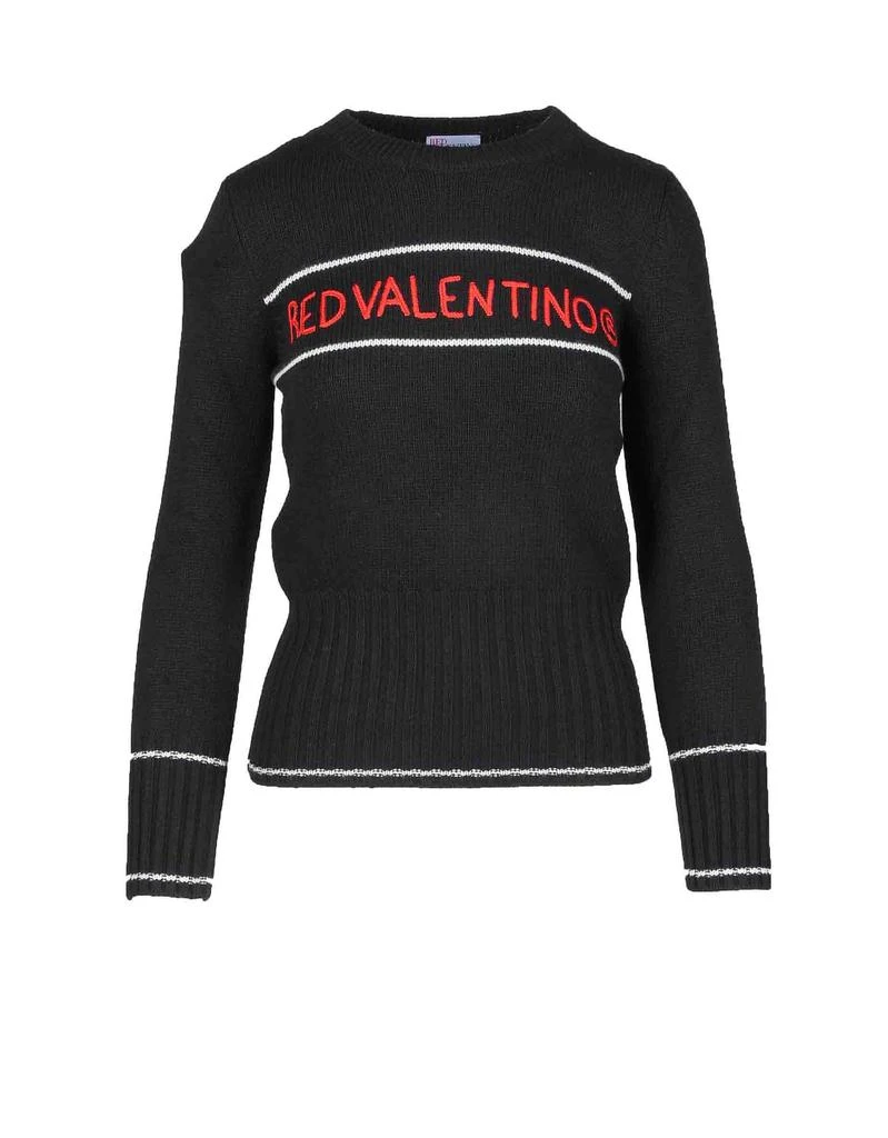 商品RED Valentino|Women's Black Sweater,价格¥1697,第1张图片