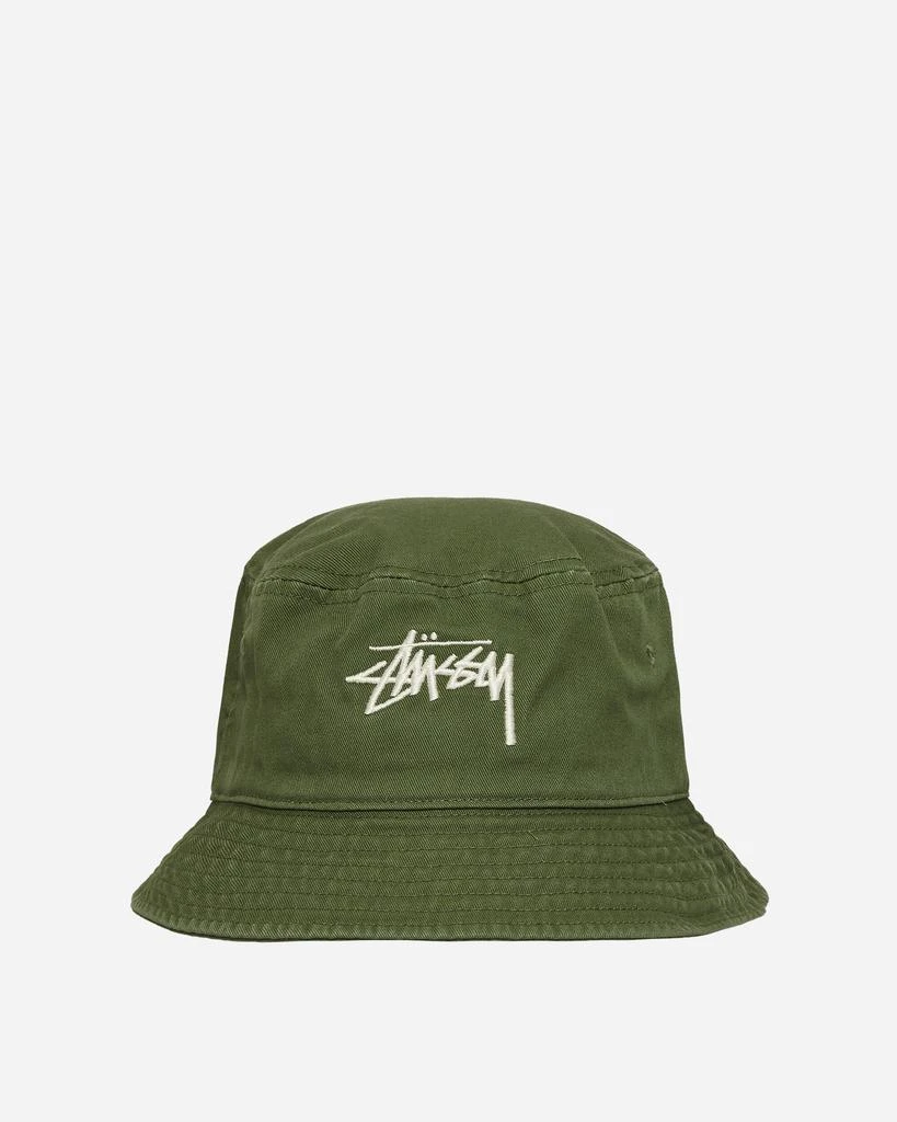 商品STUSSY|Big Stock Bucket Hat Olive,价格¥425,第1张图片