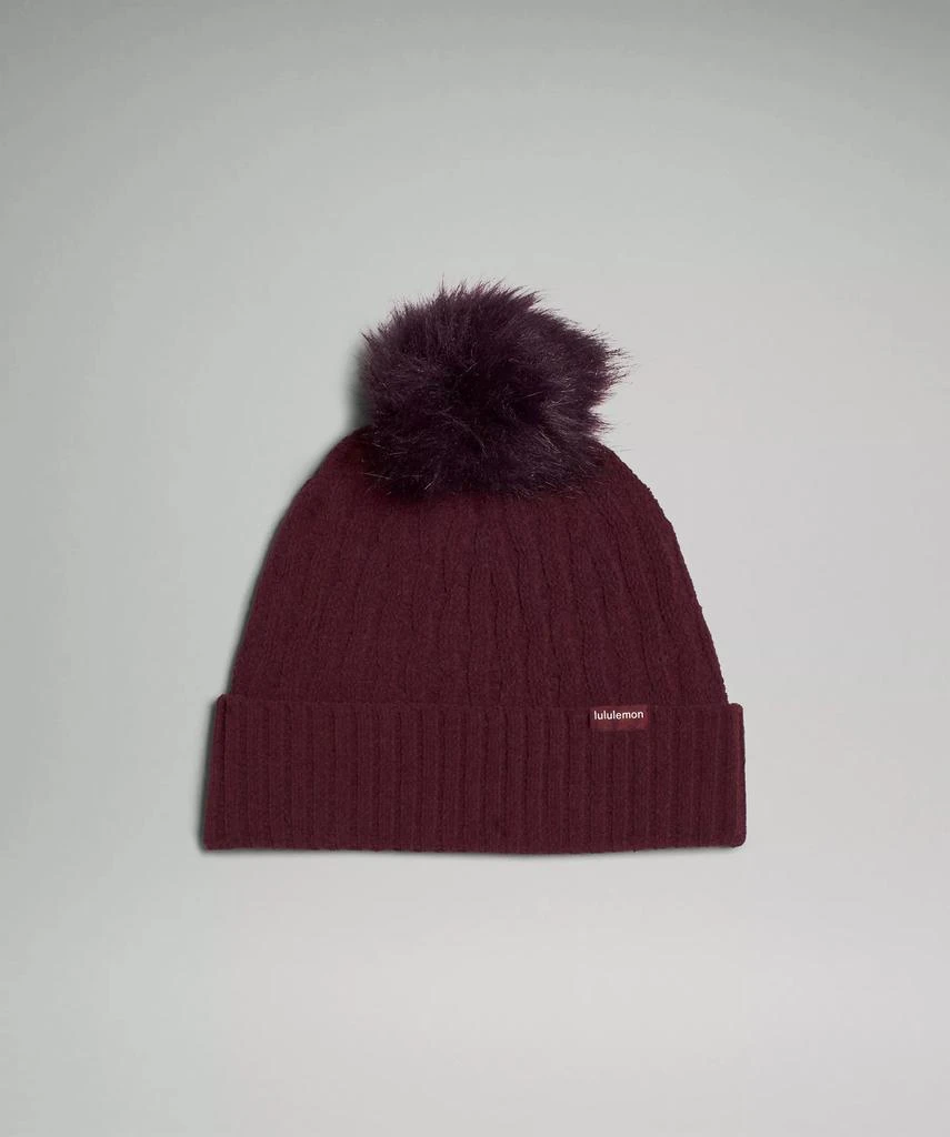 商品Lululemon|Women's Cable Knit Pom Beanie,价格¥199,第1张图片