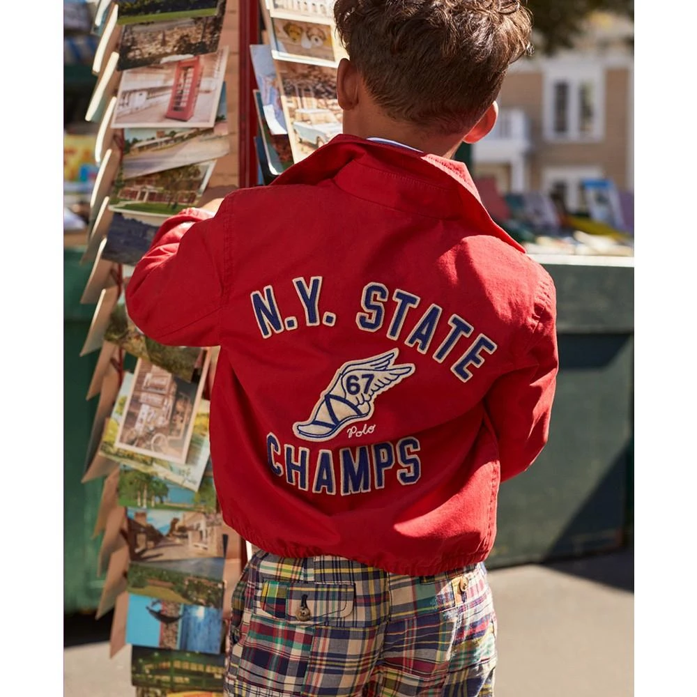 商品Ralph Lauren|Toddler and Little Boys Cotton Poplin Coach Jacket,价格¥930,第2张图片详细描述