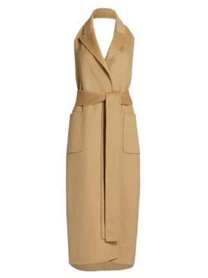Belted Halter Wrap Dress 商品