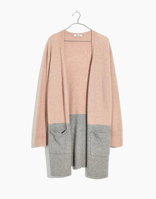 商品Madewell|Kent Colorblock Cardigan Sweater in Coziest Yarn,价格¥476,第5张图片详细描述