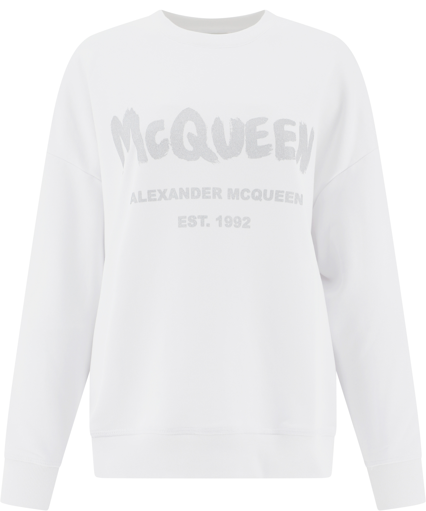 ALEXANDER MCQUEEN 白色女士卫衣 659975-QZAD5-0934商品第1张图片规格展示