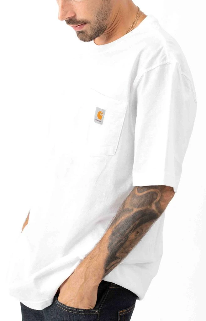 商品Carhartt|(K87) Workwear Pocket T-Shirt - White,价格¥156-¥178,第2张图片详细描述
