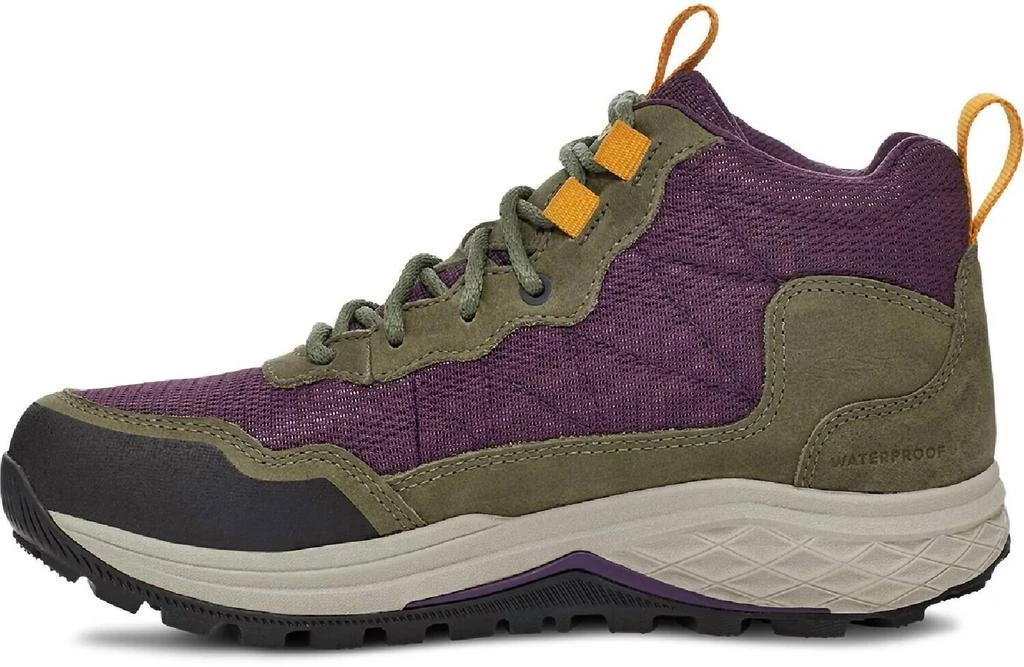 商品Teva|Women's Ridgeview Mid Waterproof Hiking Boots In Olive Branch/purple Pennant,价格¥821,第2张图片详细描述