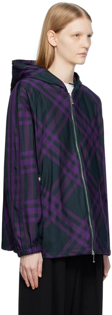 商品Burberry|Green & Purple Check Jacket,价格¥14278,第2张图片详细描述