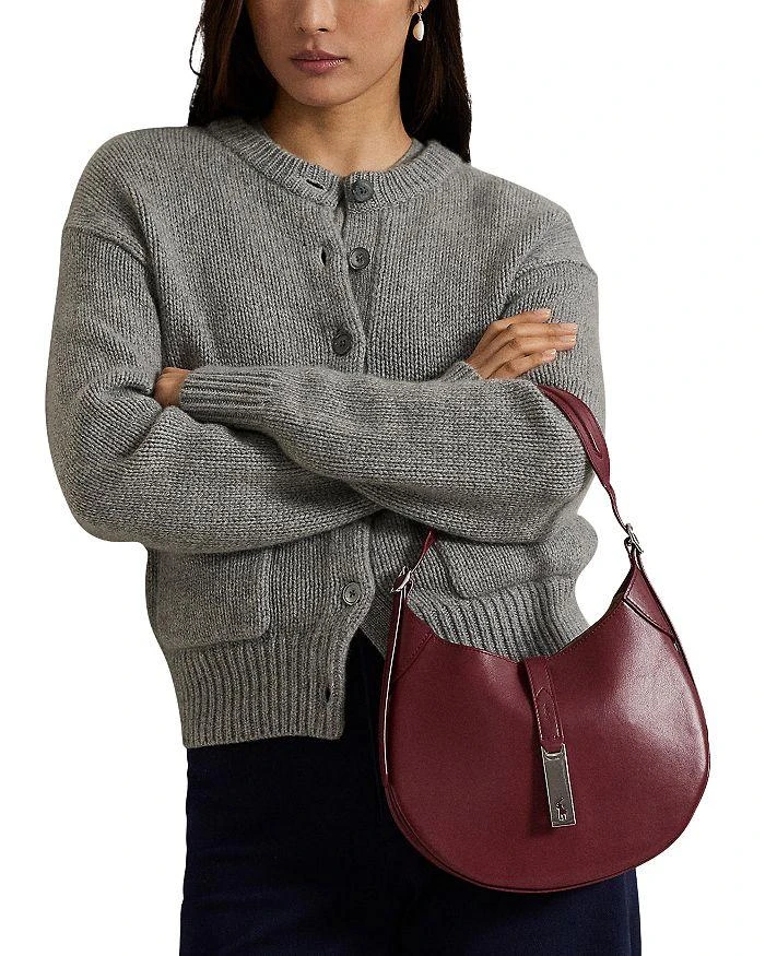 商品Ralph Lauren|拉夫劳伦 Polo ID 真皮单肩包 小号,价格¥4460,第2张图片详细描述